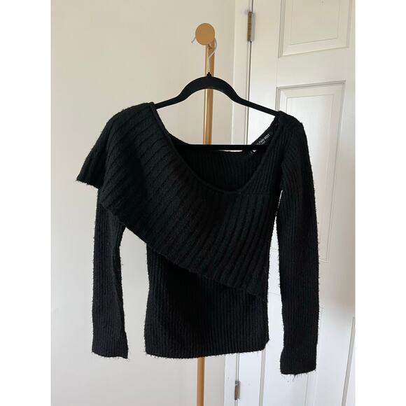 Central Park West Bailey Off The Shoulder Sweater - Picture 3 of 10